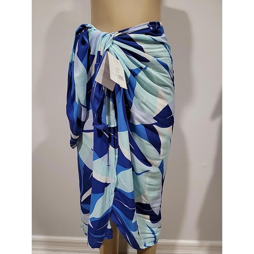 NWT $89 La Blanca Palm Reader Pareo Cover-Up Sarong O/S L62" W40"# C3 - Picture 5 of 9